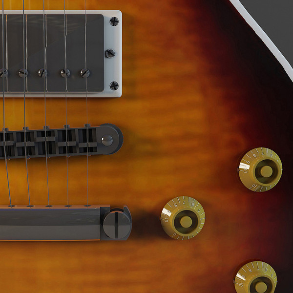 3d model guitar gibson les paul - Gibson Les Paul by mifody